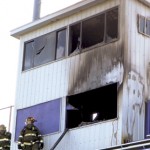 press box fire
