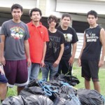 Shown are volunteers with Keep Our Resacas Clean, an organization composed mostly of San Benito teenagers whose goal is to beautify the Resaca, which has been plagued with trash recently as pictured below. (Courtesy photos)
