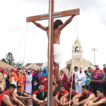 Scenes from the Stations of the Cross, held in San Benito on Good Friday, March 31, depict St. Benedict Catholic Church parishioners in a procession that stretched from the church to the Heavin Resaca Trail and back. (Staff photos by Francisco E. Jimenez)