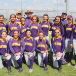 The San Benito Lady Greyhounds are seen with their prom tiaras on Saturday after defeating Eagle Pass.                 
(KSBG TV photo by Isabel Alicia Gomez)